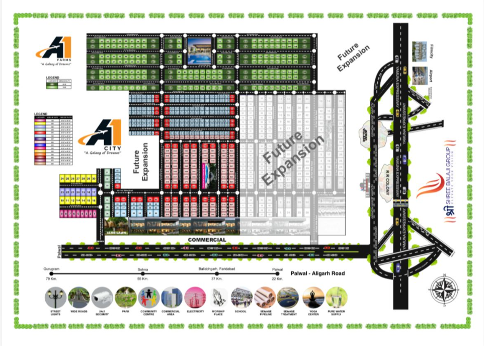 A1 CITY JEWAR PALWAL HIGHWAY NEAR JEWAR AIRPORT